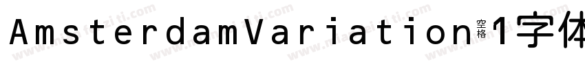 AmsterdamVariation 1字体下载字体转换
